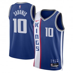 Dres Sacramento Kings Domantas Sabonis Nike 2023-24 City Edition Plava Swingman